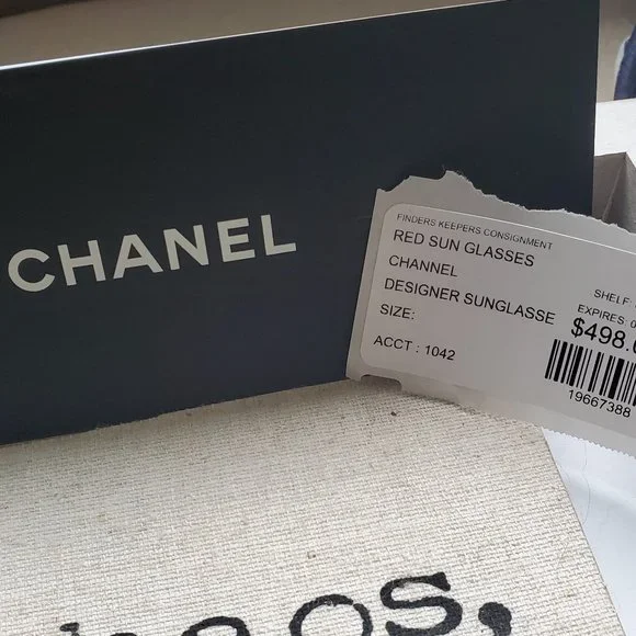 Chanel Red Sunglasses